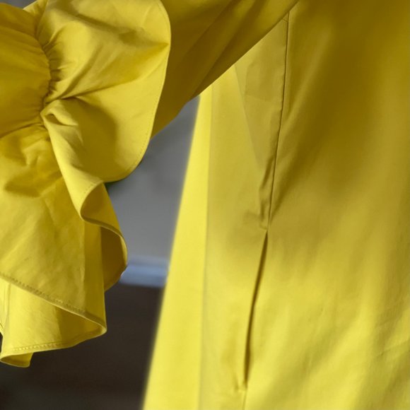 NWT Lafayette 148 Ruffle Sleeve Knee-length Dress - Picture 9 of 15